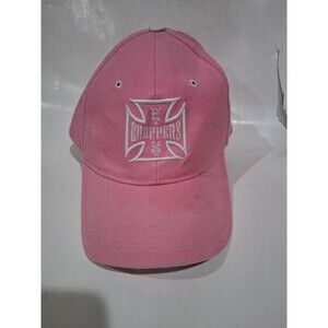 West Coast Choppers Baseball Cap Men One Size Pink Embroidered Logo Strapbacj